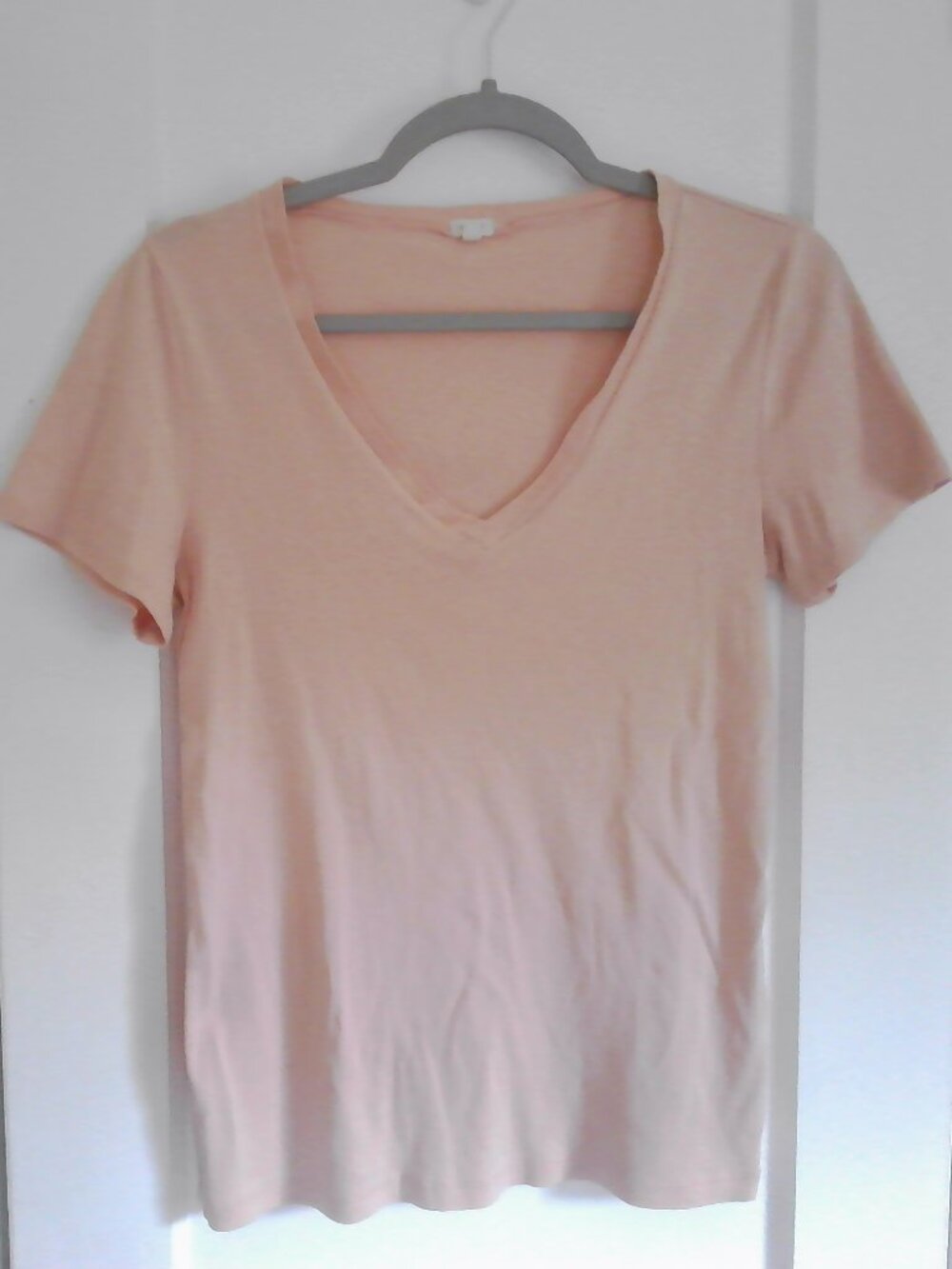 J. Crew Factory Pink V-Neck Tee
